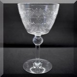 G44. Single cut wine glass. 
